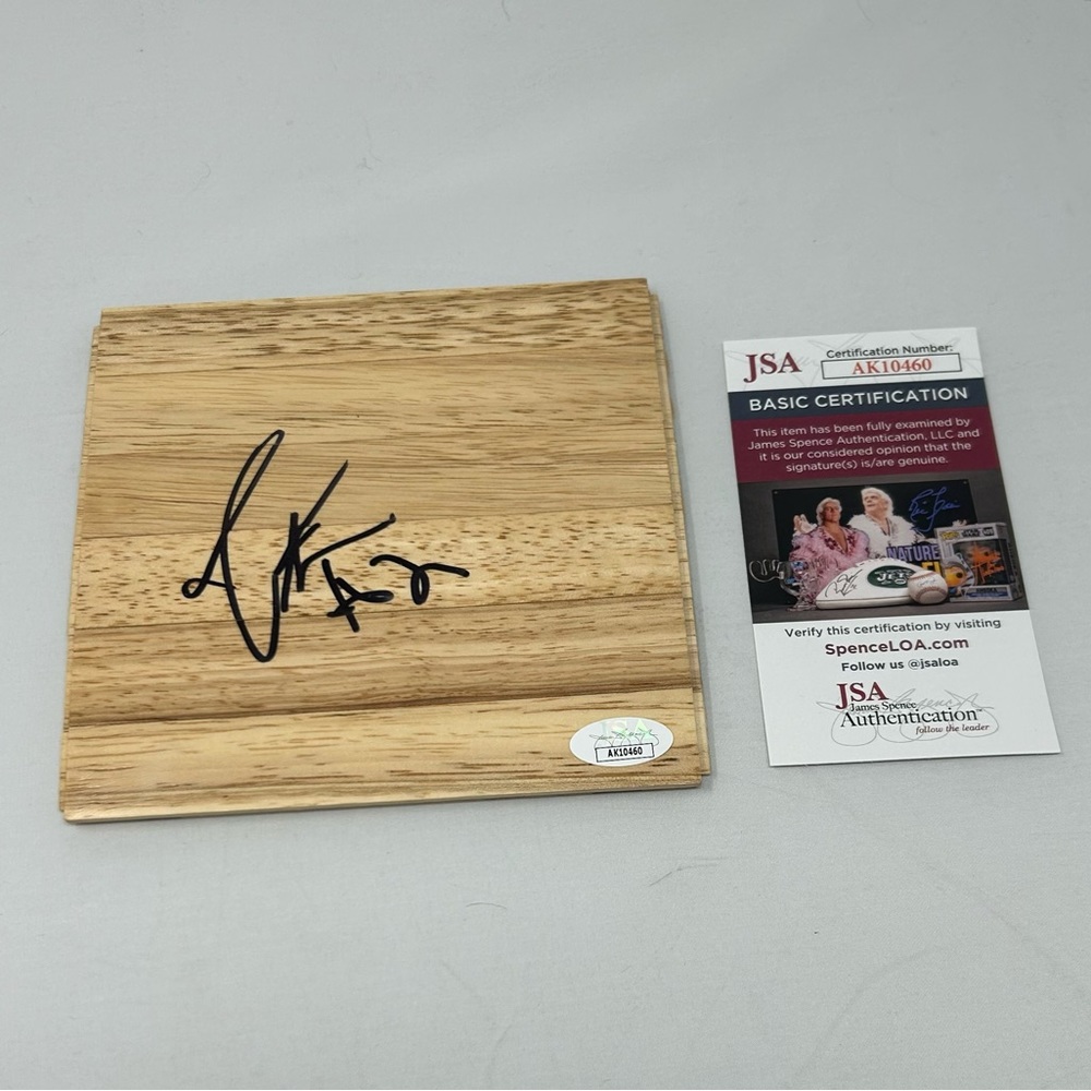 Collin Sexton signed 6x6 Floor Utah Jazz Alabama Crimson Tide JSA COA‎